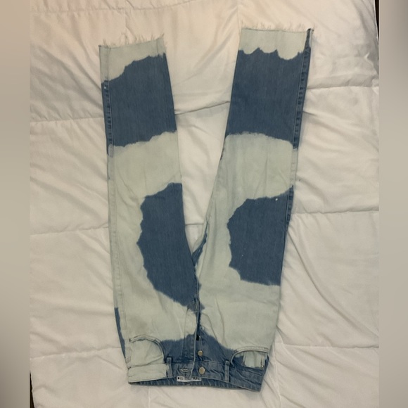 ZARA - High Waisted, Straight Leg Tie-Dye Jeans - Denim - Women’s 4 (EUR 36) - Picture 10 of 10